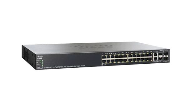 SF500-24-K9-NA-RF Cisco Catalyst 500 Serie SF500-24 24 x Ports 10/100Base-TX + 4 x SFP Layer 2 Managed Fast Ethernet Network Switch
