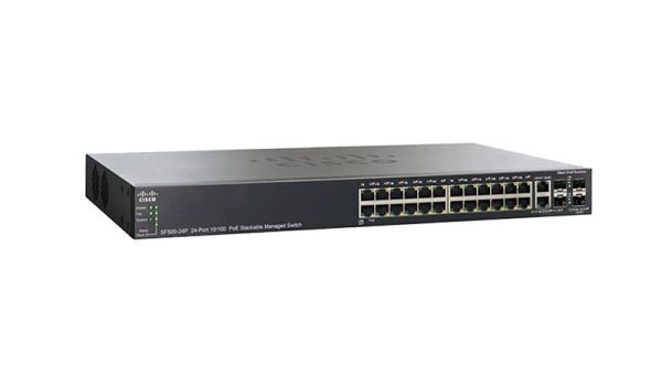SF500-24P-K9-NA-RF Cisco Catalyst 500 Serie SF500-24 PoE 24 x Ports 10/100Base-TX + 4 x SFP Layer 2 Managed Fast Ethernet Network Switch