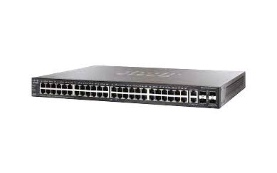 SF500-48-K9-G5 Cisco Small Business 500 Series 48 x RJ-45 Ports PoE 10/100Base-TX + 2 x Combo Gigabit SFP Ports + 2 x SFP Ports Layer 3 Managed Rack-mountable Stackable Fast Ethernet Network Switch