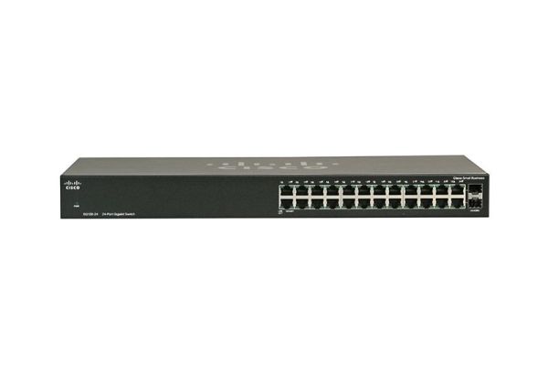 SG100-24 Cisco Small Business 100 Series SG100-24 24 x Ports 10/100/1000Base-T + 2 x Combo SFP Ports Layer 2 Unmanaged 1U Rack-mountable Gigabit Ethernet Network Switch