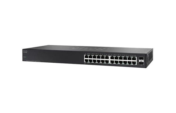 SG110-24-UK Cisco Small Business SG110-24 24 x Ports 10/100/1000Base-T + 2 x SFP Mini-GBIC Layer 2 Unmanaged Gigabit Ethernet Switch