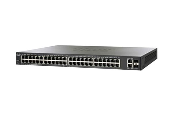 SG200-50FP-CN-RF Cisco Small Business Smart 200 Series RJ-45 PoE 48 x Ports 10/100/1000 + 2 x combo Gigabit SFP Managed Desktop, Rack Mountable 1U Gigabit Ethernet Switch