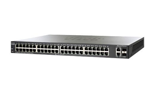SG200-50FP-CN Cisco Small Business Smart 200 Series RJ-45 PoE 48 x Ports 10/100/1000 + 2 x combo Gigabit SFP Managed Desktop, Rack Mountable 1U Gigabit Ethernet Switch