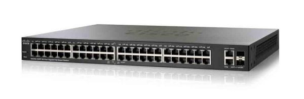 SG200-50FP Cisco Small Business 200 Series SG500-50FP 48 x RJ-45 Ports PoE 10/100/1000Base-T + 2 x Combo Gigabit SFP Managed Rack Mountable 1U Gigabit Ethernet Switch