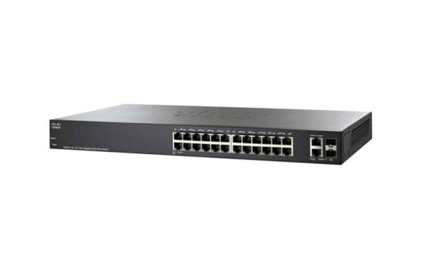 SG220-26-K9-NA-RF Cisco 220 RJ-45 24 x Ports 10/100/1000Base-T + 2 x SFP Expansion Layer 3 Gigabit Ethernet Switch