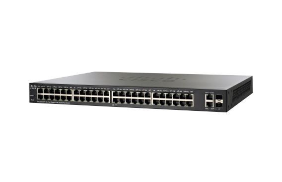 SG220-50P-K9-NA-RF Cisco Smart Plus 220 Series Plus PoE 50 x Ports + 2 x combo Gigabit SFP Managed Desktop Rack Mountable 1U Gigabit Ethernet Switch