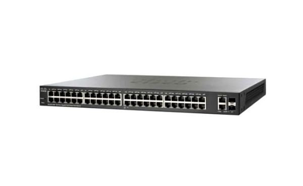 SG220-50P-K9-UK Cisco Smart Plus 220 Series Plus PoE 50 x Ports + 2 x combo Gigabit SFP Managed Desktop Rack Mountable 1U Gigabit Ethernet Switch