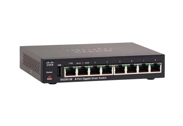 SG250-08-K9-NA-RF CiscoSG250-08-K9-NA-RF - SG250-08-K9-NA Cisco SG250 Small Business Network Switch