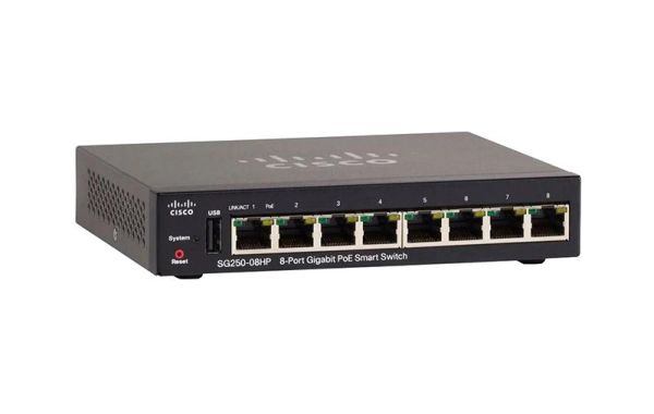 SG250-08HP-K9-EU CiscoSG250-08HP-K9-EU - SG250-08HP-K9-NA Cisco SG250 Small Business Network Switch