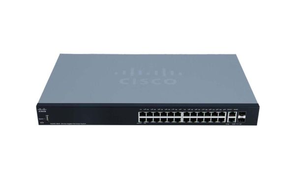 SG250-26HP-K9 Cisco Business 250 Series PoE+ 24 x Ports 10/100/1000Base-T + 2 x combo SFP Layer 2 Managed Gigabit Ethernet Switch