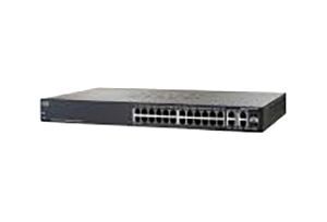 SG300-28MP-K9-AR Cisco Small Business 300 Series PoE RJ-45 28 x Ports 10/100/1000Base-T + 2 x combo Gigabit SFP Layer 3 Managed Desktop Rack Mountable 1U Gigabit Ethernet Switch