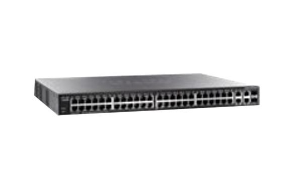 SG300-52P-K9-NA-RF Cisco Small Business 300 Series RJ-45 PoE+ 48 x Ports 10/100/1000Base-T + 4 x combo Gigabit SFP Layer 3 Managed Desktop Rack Mountable 1U Gigabit Ethernet Switch
