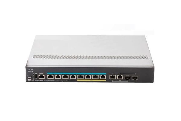SG350X-8PMD-K9 Cisco Business 350 Series 8 x Ports 10/100/1000Base-T + 2.5GBase-T x SFP+ Managed Layer 2 Gigabit Ethernet Switch