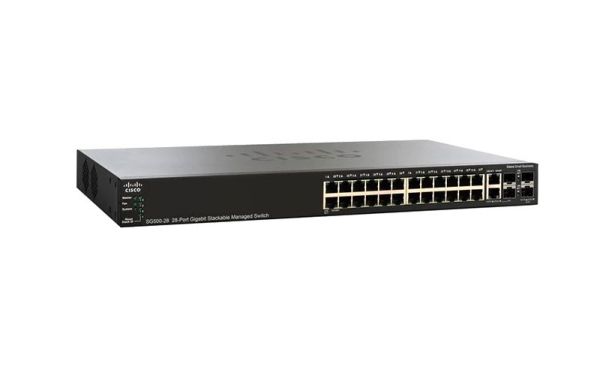 SG500-28-K9-AU Cisco Small Business 500 RJ-45 28 x Ports 10/100/1000Base-T + 2 x SFP Expension Slot Layer 3 Managed Giagabit Ethernet Switch