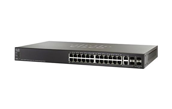 SG500-28MPP-K9-G5 Cisco Small Business 500 RJ-45 PoE+ 28 x Ports 10/100/1000Base-T + 2 x SFP Expension Slot Layer 3 Managed Giagabit Ethernet Switch