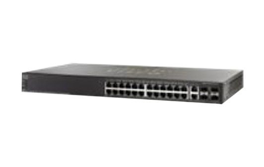 SG500-28P-K9-NA-RF Cisco Small Business 500 RJ-45 PoE 28 x Ports 10/100/1000Base-T + 2 x SFP Expension Slot Layer 3 Managed Giagabit Ethernet Switch