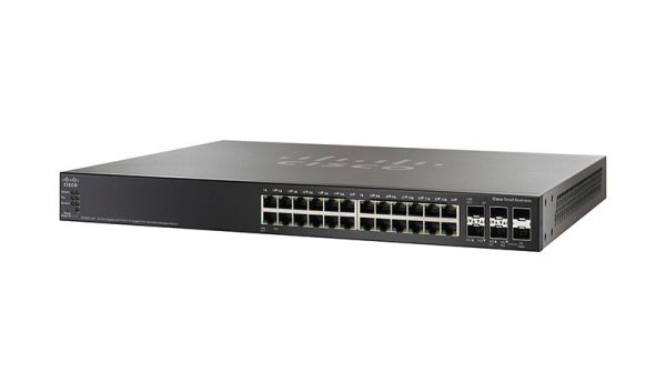 SG500X-24P-K9-AU Cisco SG500X Series 24 x RJ-45 Ports PoE 10/100/1000Base-T + 4 x SFP+ Ports Layer 3 Managed Stackable Rack-mountable Gigabit Ethernet Network Switch