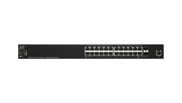 SG550XG-24T-K9-EU Cisco Small Business RJ-45 24 x Ports 10GBase-T + 2 x combo 10GBase-T Layer 3 Managed Desktop Rack Mountable 10 Gigabit Ethernet Switch