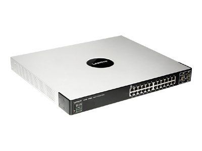 SGE2000P Cisco 24-Ports PoE 24 x 10/100/1000Base-T + 4 x SFP Combo Layer 3 Managed Gigabit Ethernet Network Switch