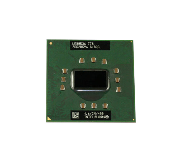 SL8QG Intel Pentium M LV 778 1-Core 1.60GHz Socket H-PBGA479 400MHz FSB 2MB L2 Cache Processor
