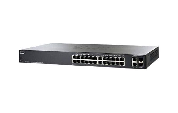 SLM2024PT-UK Cisco Small Business 2024P PoE 24-Ports 24 x 10/100/1000Base-T 2 x combo Gigabit SFP Layer 3 Managed Gigabit Ethernet Network Switch