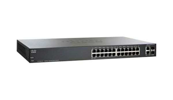 SLM224PT-NA-RF Cisco SF200 12 x 10/100 (PoE) + 12 x 10/100 + 2 x combo Gigabit SFP Fast Ethernet Network Switch
