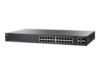 SLM224PT Cisco SF200 12 x 10/100 (PoE) + 12 x 10/100 + 2 x combo Gigabit SFP Fast Ethernet Network Switch