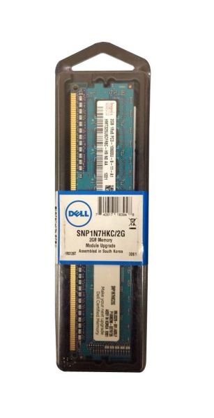 SNP1N7HKC/2G Dell 2GB DDR3-1333MHz PC3-10600 non-ECC Unbuffered CL9 240-Pin DIMM 1.35V Low Voltage Memory Module