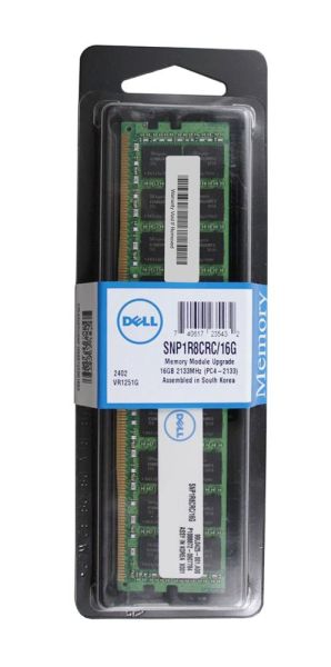 SNP1R8CRC/16G Dell 16GB DDR4-2133MHz PC4-17000 ECC Registered CL15 288-Pin DIMM 1.2V Dual Rank Memory Module