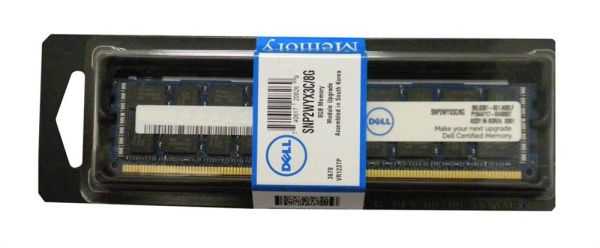 SNP2WYX3C/8G Dell 8GB DDR3-1333MHz PC3-10600 ECC Registered CL9 240-Pin DIMM 1.35V Low Voltage Dual Rank Memory Module