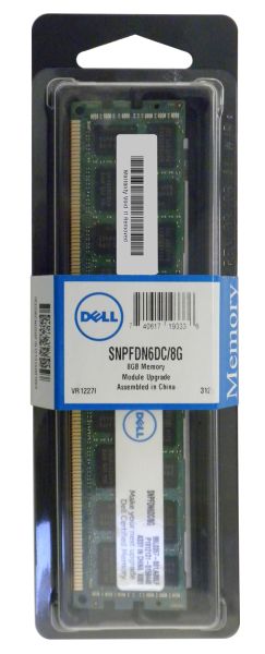 SNPFDN6DC/8G Dell 8GB DDR3-1066MHz PC3-8500 ECC Registered CL7 240-Pin DIMM 1.35V Low Voltage Quad Rank Memory Module