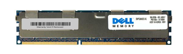 SNPG484DC/4G Dell 4GB DDR3-1066MHz PC3-8500 ECC Registered CL7 240-Pin DIMM 1.35V Low Voltage Dual Rank Memory Module