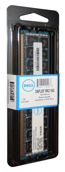 SNPJDF1MC/16G Dell 16GB DDR3-1600MHz PC3-12800 ECC Registered CL11 240-Pin DIMM 1.35V Low Voltage Dual Rank Memory Module