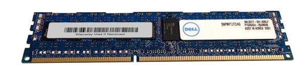 SNPMFTJTC/4G Dell 4GB DDR3-1333MHz PC3-10600 ECC Registered CL9 240-Pin DIMM 1.35V Low Voltage Single Rank Memory Module