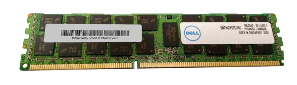 SNPMGY5TC/16G Dell 16GB DDR3-1333MHz PC3-10600 ECC Registered CL9 240-Pin DIMM 1.35V Low Voltage Memory Module