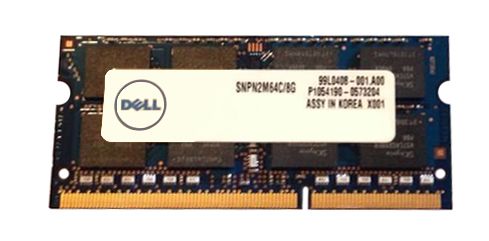 SNPN2M64C/8G Dell 8GB DDR3-1600MHz PC3-12800 non-ECC Unbuffered CL11 204-Pin SoDimm 1.35V Low Voltage Memory Module