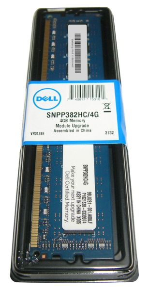 SNPP382HC/4G Dell 4GB DDR3-1333MHz PC3-10600 non-ECC Unbuffered CL9 240-Pin DIMM 1.35V Low Voltage Memory Module