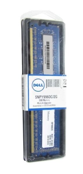 SNPY996DC/2G Dell 2GB 66MHz PC66 non-ECC Unbuffered CL2.5 184-Pin DIMM Memory Module