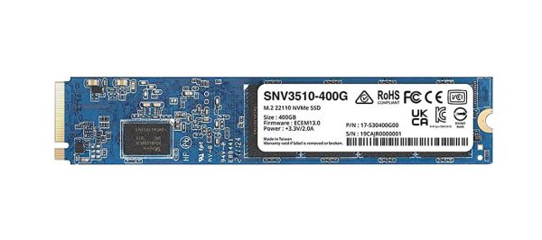SNV3510-400G Synology SNV3510 Series 400GB PCI Express NVMe 3.0 x4 (RoHS) M.2 22110 Solid State Drive
