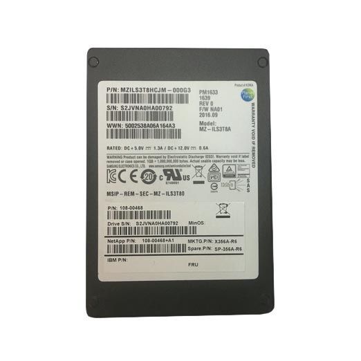 SP-356A-R6 NetApp 3.8TB SAS 12Gb/s 2.5-Inch Solid State Drive for DS2246 StorageShelf