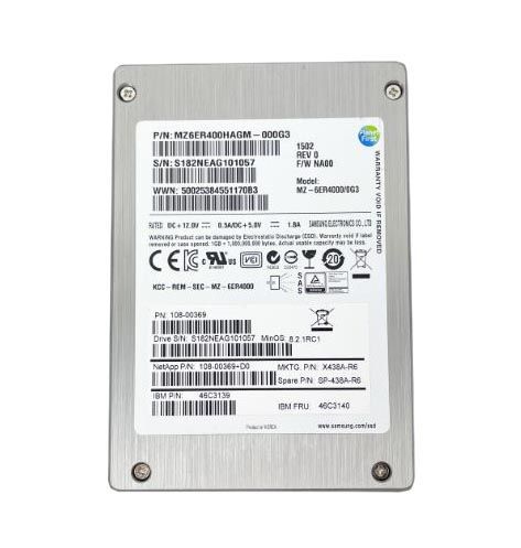 SP-438A-R6 NetApp 400GB SAS 2.5-inch Solid State Drive for Disk Shelves DS2246