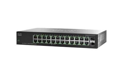 SR2024CT-JP Cisco SG 102-24 22 x Ports 10/100/1000Base-T + 2 x SFP (Mini-GBIC) Layer 2 Unmanaged Gigabit Ethernet Network Switch