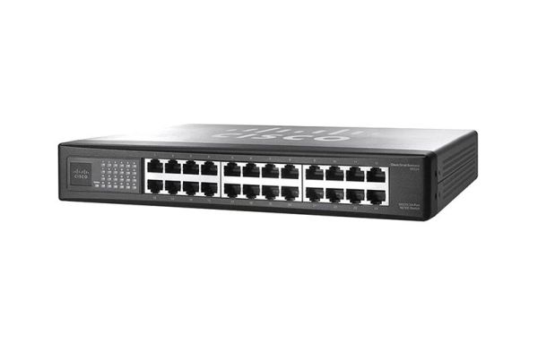 SR224T Cisco Small Business 24 x Ports 10/100Base-TX + 2 x SFP (Mini-GBC) Layer 2 Unmanaged Fast Ethernet Network Switch