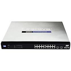 SRW2016-K9-NA Cisco Small Business 300 Series SG 300-20 20-Port x 10/100/1000Base-T Layer 2 Managed Gigabit Ethernet Network Switch