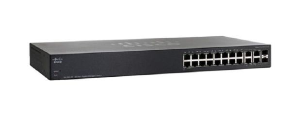 SRW2016 Linksys 16 x Ports 10/100/1000Base-T + 2 x Shared Ports SFP mini-GBIC Managed 1U Rack-Mountable Gigabit Ethernet Network Switch