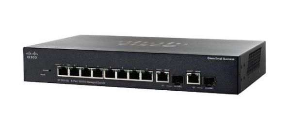 SRW208G Cisco Small Business SRW208 8 x RJ-45 Ports 10/100Base-TX + 2 x SFP Ports Layer 3 Managed Rack-mountable Fast Ethernet Network Switch