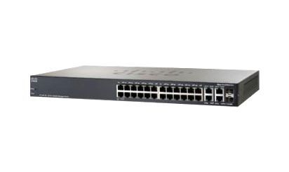 SRW224G4-K9-NA-RF Cisco PoE 24-Port x 10/100Base-T + 4 x Gigabit Ports Layer 3 Managed Fast Etherner Network Switch