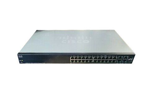 SRW224G4-K9-UK Cisco PoE 24-Port x 10/100Base-T + 4 x Gigabit Ports Layer 3 Managed Fast Etherner Network Switch