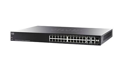 SRW224G4P-K9-AU Cisco PoE 24-Port x 10/100Base-T + 4 x Gigabit Ports Layer 3 Managed Fast Etherner Network Switch