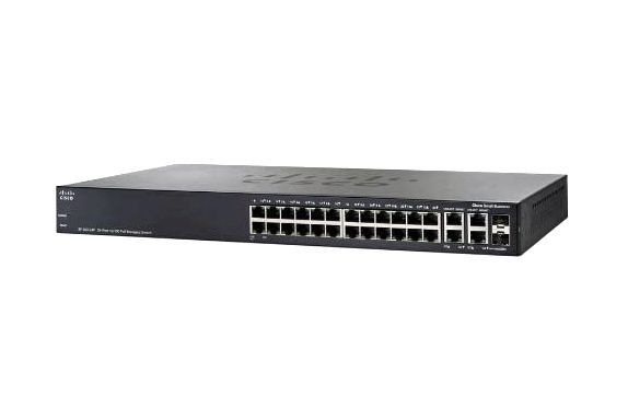 SRW224G4P-K9-JP Cisco PoE 24-Port x 10/100Base-T + 4 x Gigabit Ports Layer 3 Managed Fast Etherner Network Switch